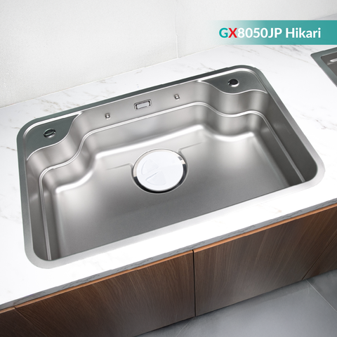 Chậu rửa bát GrandX GX8050JP Hikari - Size Lớn 800mm, Inox 304