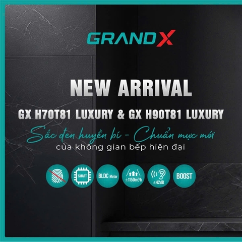 Máy Hút Mùi GrandX GX H90T81 Luxury Black Edition
