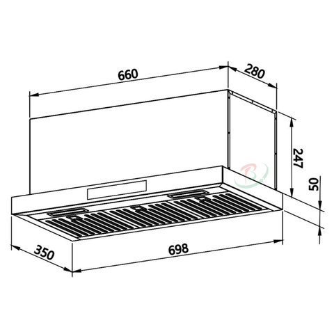 Máy hút mùi Faster FSD 7035LCD Super