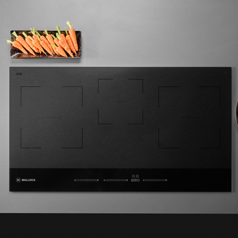 Bếp từ Malloca Skylux MH-803 mặt kính Double Black - Đẳng cấp 3 vùng nấu