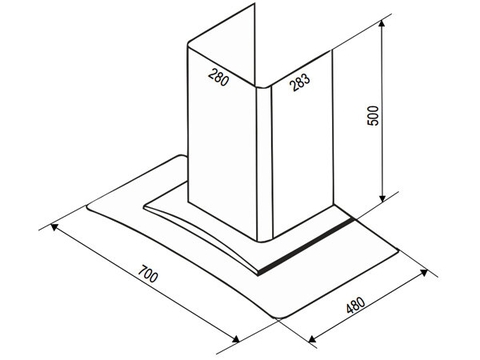 Máy Hút Mùi Bauer BC 70BS - Kính cong 1000m3/h thế hệ 2026