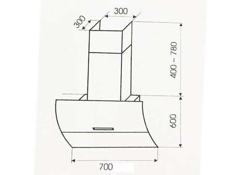 Máy hút mùi Faster FS 70CG Black