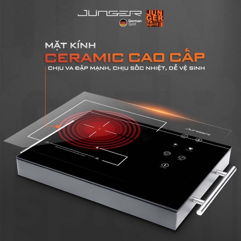 Bếp Hồng Ngoại Đơn Junger JG MT-21 - 2200W Gia Nhiệt Siêu Tốc