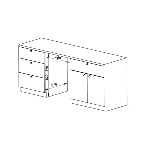 Máy rửa chén âm tủ Hafele HDW-FI60D (533.23.320) - 15 Bộ - UV & Ion