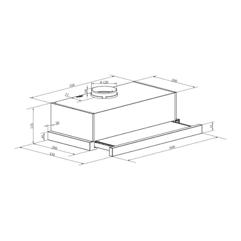 Máy Hút Mùi Binova BI-28-W-06 60cm, Inox 304