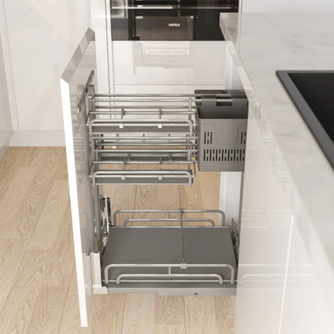 Rổ gia vị đa năng Hafele OMERO MULTI 595.00.806 | Tủ 450mm Sơn Nano