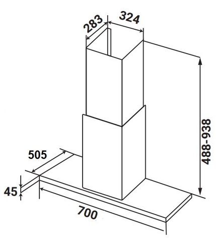 Máy Hút Mùi KAFF KF-771B New Black - Smart Inverter BLDC