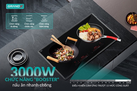 Bếp từ hồng ngoại Grandx GX E795Lux Series 7 Malaysia
