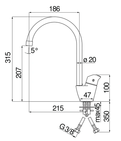 Vòi rửa bát Nobili Blues NB188 - Nhập khẩu Ý | Giá tốt nhất