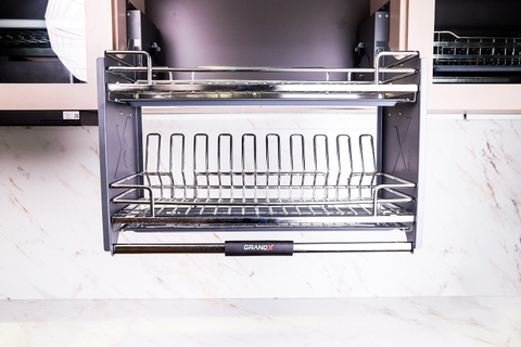 Giá Bát Đĩa Nâng Hạ GrandX XL.60M - XL.70M - XL.80M - XL.90M - Nan Oval Inox SUS304