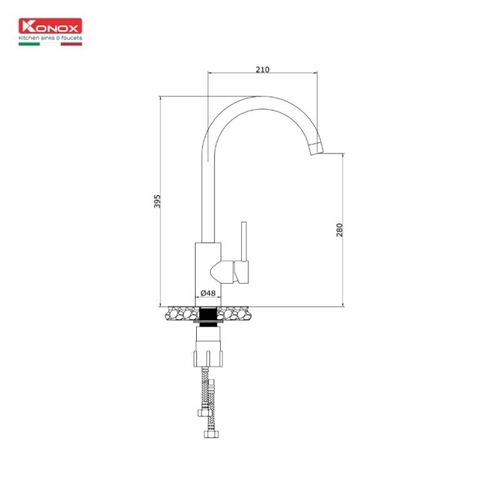 Vòi rửa bát Konox Rio - Giá tốt