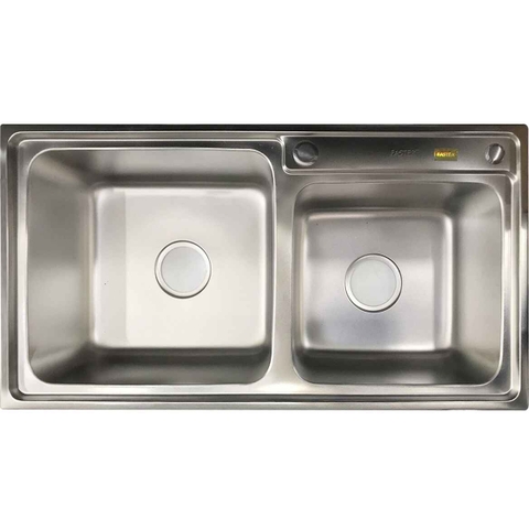 Chậu rửa bát 2 hố Inox 304 FS 8143S