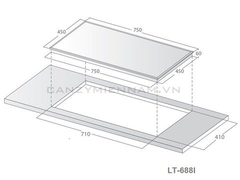 Bếp từ Latino LT-688I | Kính Schott Ceran | Mâm E.G.O