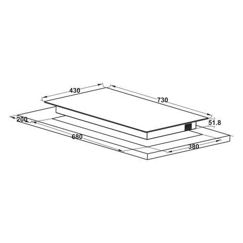 Bếp từ Hafele HC-I73246B - SCHOTT MATTE PRO