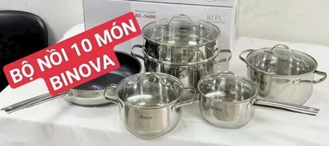 Bộ Nồi Chảo Binova BL-S600 Inox 304