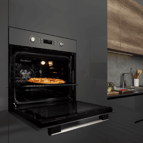 Lò nướng âm tủ Malloca MOV65PYRO - 65L - Màu xám - Xiên quay