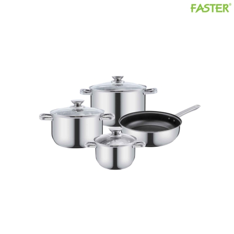 Bộ nồi chảo 4 món Inox 304 FS 0301 Plus