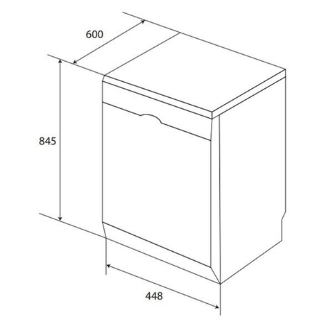 Máy rửa chén KAFF 9 bộ NEW 2023 KF-W45A1A401J