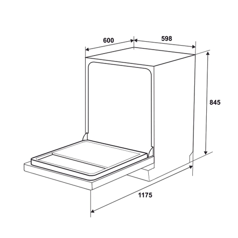 Máy rửa chén Hafele HDW-F6072B 535.29.700