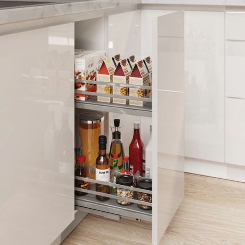 Rổ gia vị đa năng Hafele OMERO 549.20.825 | Tủ 400mm Sơn Nano