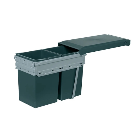 Thùng rác âm tủ Hafele 2 ngăn 502.72.761 - 2x15 Lít - Tủ 300mm