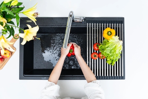 Chậu rửa bát đá 1 hố Tasca Mito NT861B nhập Ý | Chính hãng Nobinox