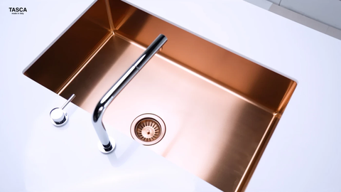 Chậu rửa bát Tasca Canova NT699PK - Copper (Hồng PVD), Nhập khẩu Ý