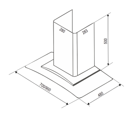Máy Hút Mùi Bauer BC 90EC3 - Kích thước 90cm