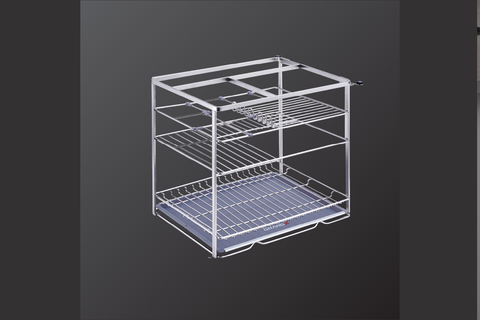 Giá đựng chai lọ gia vị nan dẹt GrandX XS.35S2 inox 304