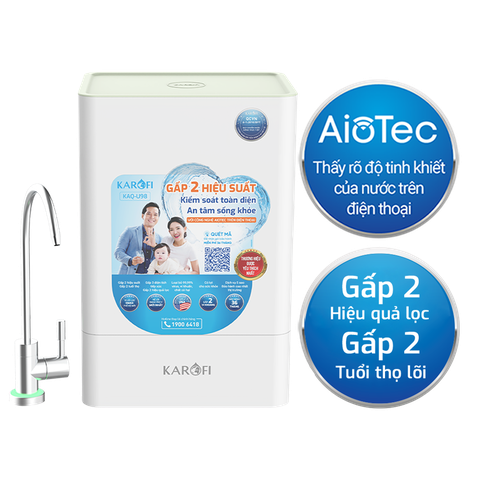 Máy Lọc Nước Để Gầm Karofi KAQ-U98 – 10 Lõi Smax, AIoTec Thông Minh, RO Purifim Mỹ