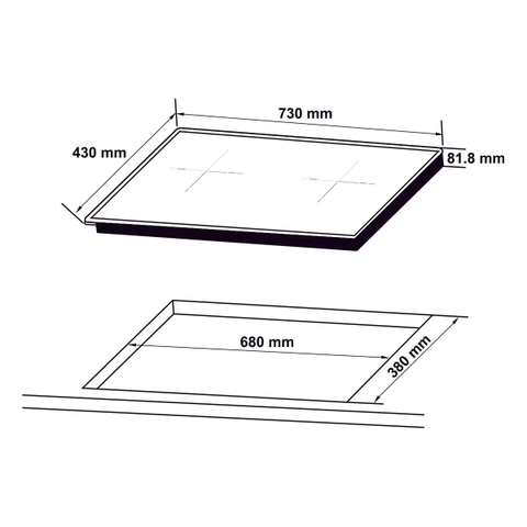 Bếp từ Hafele HC-I7365B Malaysia - Schott Ceran - 536.61.365