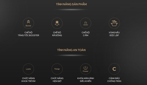 Bếp Từ Kocher X-Nano 8 nhập Đức, E.G.O, Kính tinh thể Nano Pháp