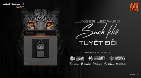 Máy rửa bát Junger DWJ-103 13 bộ - AI công nghệ mới thông minh