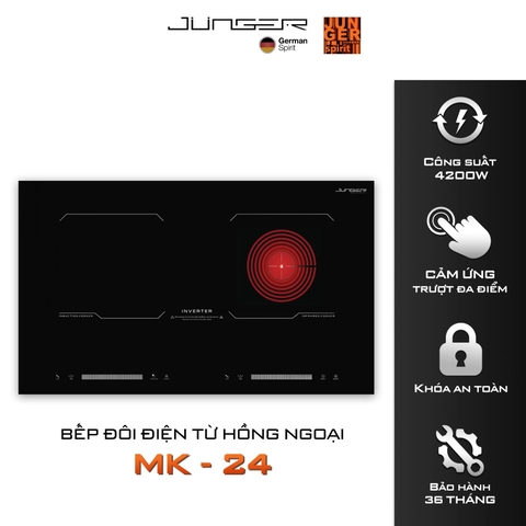 Bếp Điện Từ Hồng Ngoại Junger JG MK-24 - Inverter Đức - 4200W