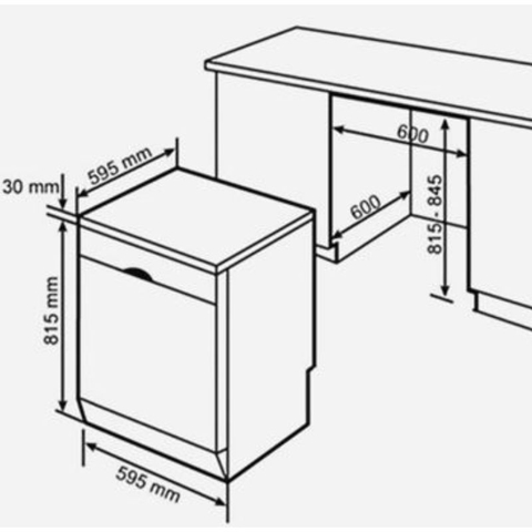 Máy Rửa Bát Độc Lập Bosch SMS4EKI06E Series 4