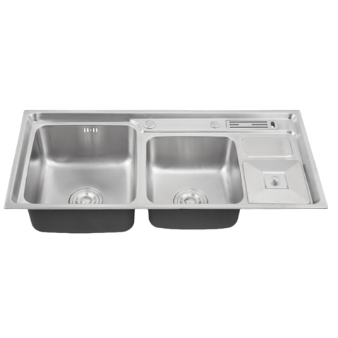 Chậu Rửa Bát 2 Hố 92x45cm Rổ Dao_201