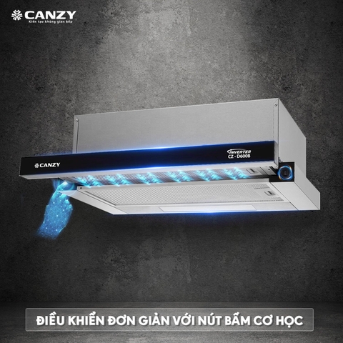 Máy hút mùi Canzy CZ D600B - Âm tủ 60cm - Inverter