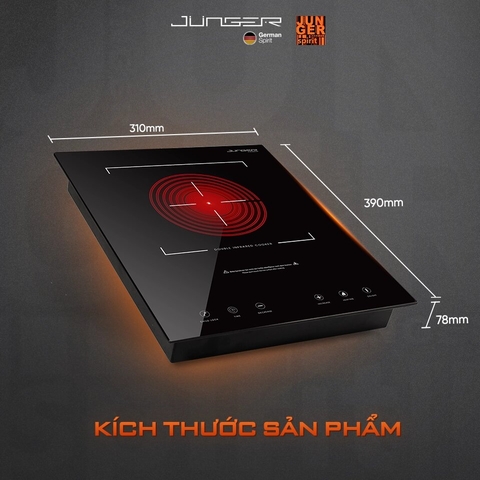 Bếp Hồng Ngoại Đơn Junger JG MT-92 - 2200W Smart Inverter