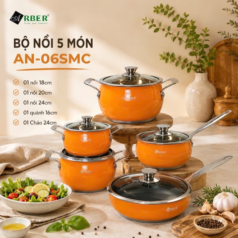 Bộ nồi inox AN06SMC Arber