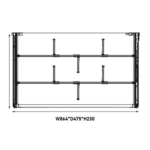 Giá gia vị tủ dưới Eurogold EVM2290