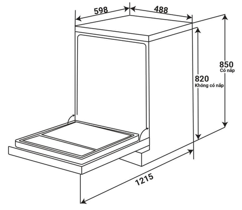 Máy Rửa Chén KAFF KF-A45UVTFT
