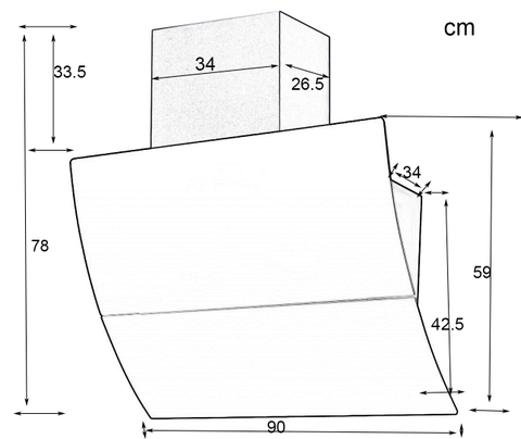 Máy hút mùi Binova BI-66Luxury-90 90cm màu trắng