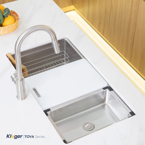 Chậu rửa bát Kluger KY8045SL Plus – Super Linen bền bỉ vượt thời gian