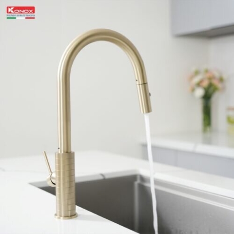 Vòi rửa bát Konox Venice Gold - Sắc vàng hoàng kim