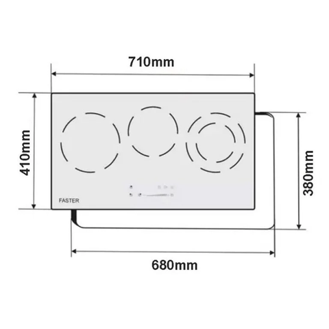 Bếp từ kết hợp hồng ngoại Faster FS 738HI PLUS