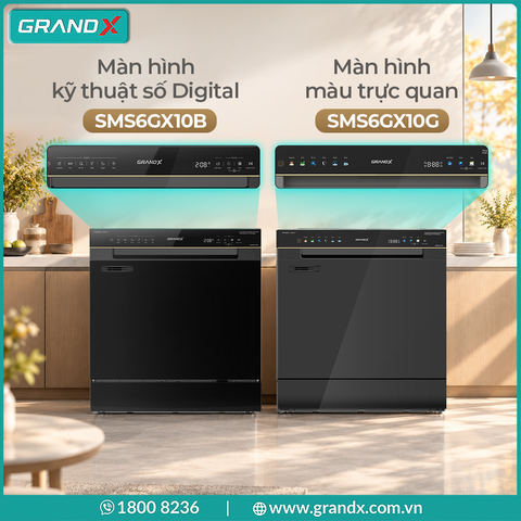 Máy rửa bát GrandX SMS6GX10G - Để bàn 13 bộ PTC
