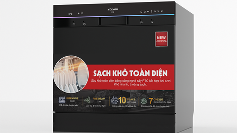 Máy rửa bát KOCHER X10 - 10 bộ - Sấy lưu trữ khí tươi.