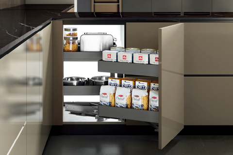 Kệ Góc Liên Hoàn Titanium GrandX XMC.45TR1 (Mở Phải)