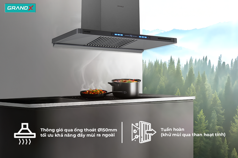 Hút mùi GX H70T82Pro – Hút khỏe, vận hành êm, thiết kế sang trọng