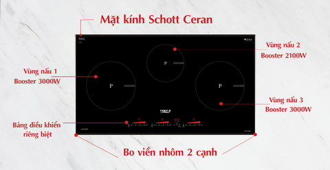 Bếp ba từ Chef's EH-IH536